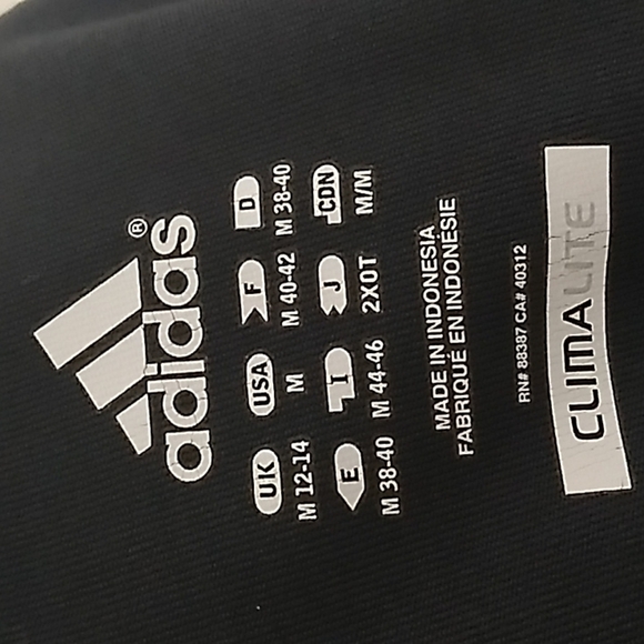 Adidas Black and Blue Three Stripe Climalite Men's Athletic Shorts Size Medium - Picture 7 of 7